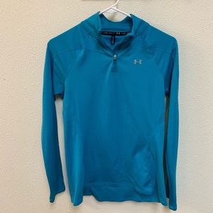 Under Armour heat gear 3/4 zip pull over size sm